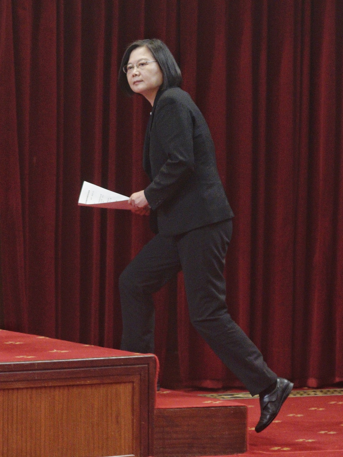 總統蔡英文舉行記者會,宣佈前國安會秘書長李大維接任總統府秘書長。 圖:張良一/攝 總統蔡英文舉行記者會,宣佈前國安會秘書長李大維接任總統府秘書長。 圖:張良一/攝
