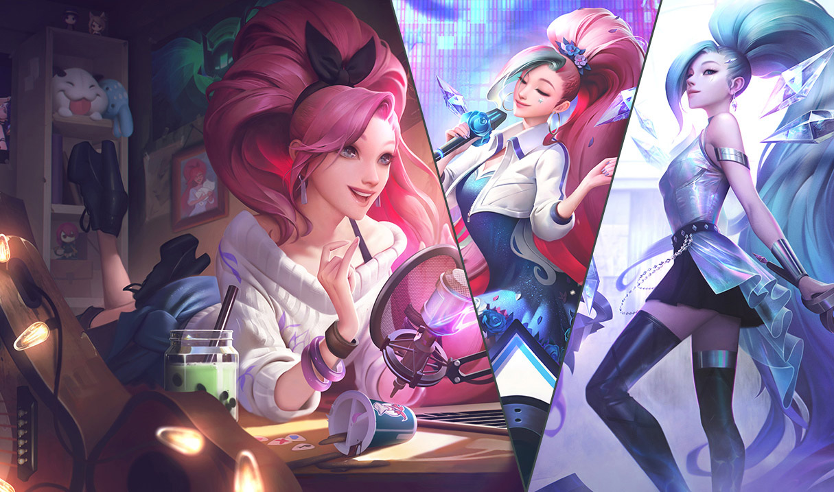 「K/DA 全體出動 瑟菈紛」將擁有三種獨立型態與各自的美術圖 圖:Riot Games 「K/DA 全體出動 瑟菈紛」將擁有三種獨立型態與各自的美術圖 圖:Riot Games