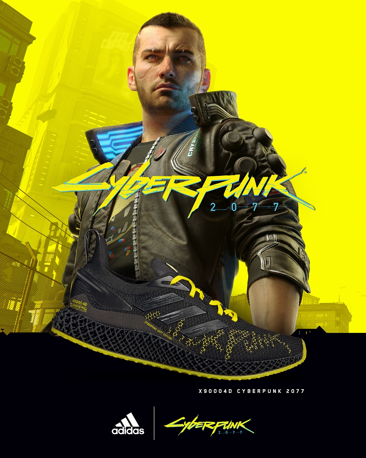 風格大膽的adidas X9000 4D x Cyberpunk 2077科技跑鞋將《Cyberpunk 2077》世界觀的鮮豔色彩融入鞋款設計中,充滿衝突美學風格。 圖:品牌提供 風格大膽的adidas X9000 4D x Cyberpunk 2077科技跑鞋將《Cyberpunk 2077》世界觀的鮮豔色彩融入鞋款設計中,充滿衝突美學風格。 圖:品牌提供