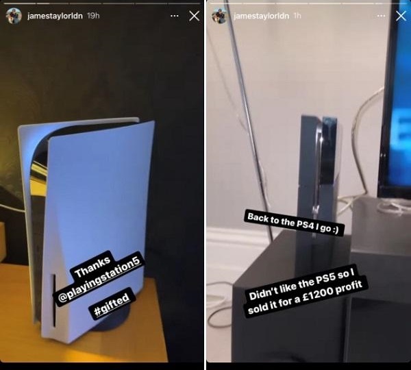 坐擁大筆財富的 James Taylor 高價轉售 PS5 公關機惹議 圖:翻攝自 James Taylor IG 坐擁大筆財富的 James Taylor 高價轉售 PS5 公關機惹議 圖:翻攝自 James Taylor IG
