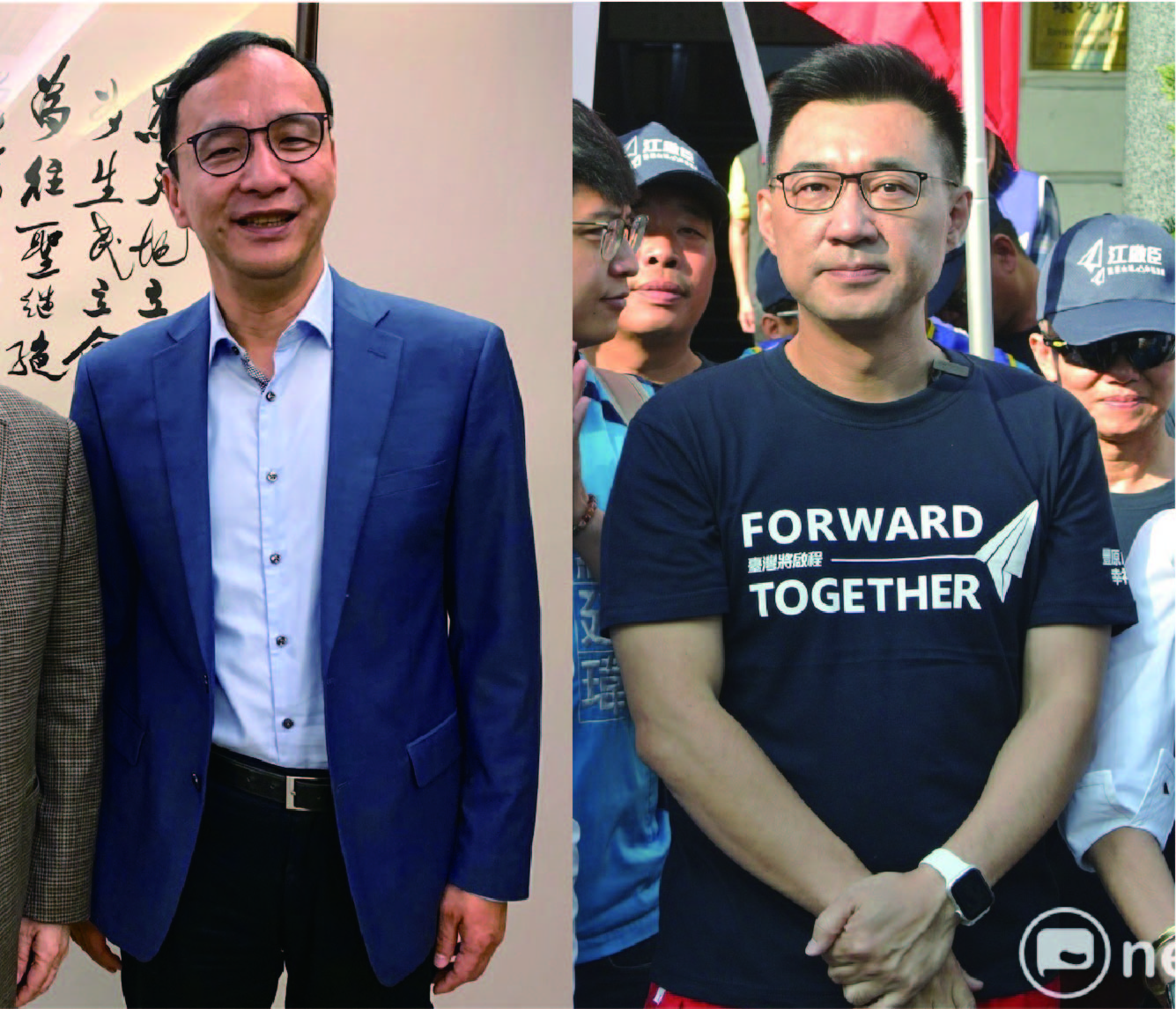 現任國民黨主席江啟臣(右)、前主席朱立倫(左)。 圖:資料照片、新頭殼合成 現任國民黨主席江啟臣(右)、前主席朱立倫(左)。 圖:資料照片、新頭殼合成
