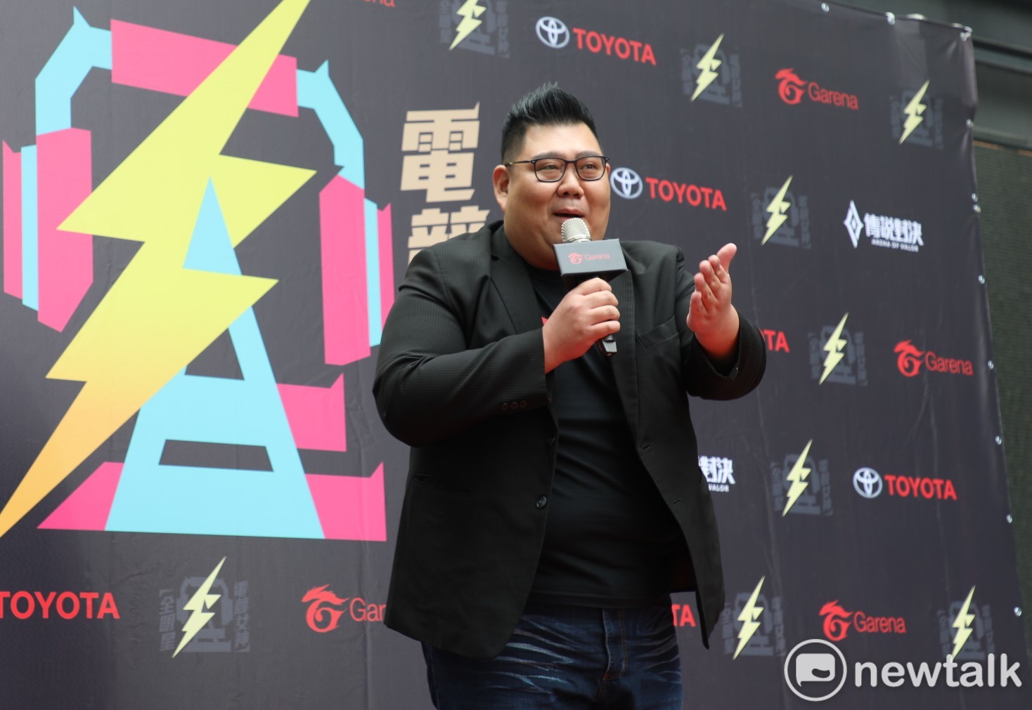 Garena協理陳先倫於記者會上致詞。 圖:蔡幸秀/攝 Garena協理陳先倫於記者會上致詞。 圖:蔡幸秀/攝