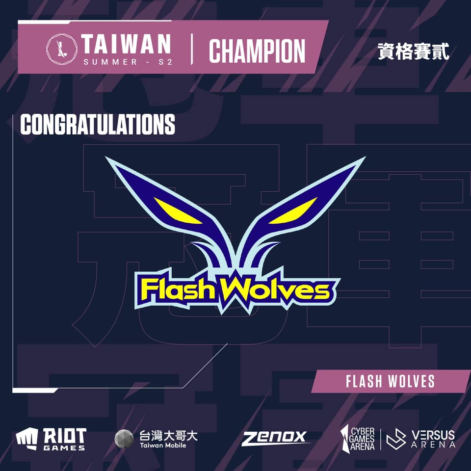 閃電狼擊敗ONE Team Esports,衛冕冠軍。 圖:翻攝自《英雄聯盟:激鬥峽谷》專頁 閃電狼擊敗ONE Team Esports,衛冕冠軍。 圖:翻攝自《英雄聯盟:激鬥峽谷》專頁