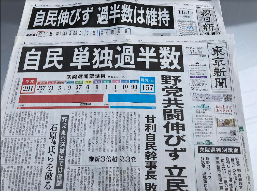 日本各報今天早報還只有自民黨單獨過半以及在野黨合作效果不彰 圖:劉黎兒提供 日本各報今天早報還只有自民黨單獨過半以及在野黨合作效果不彰 圖:劉黎兒提供 日本各報今天早報還只有自民黨單獨過半以及在野黨合作效果不彰 圖:劉黎兒提供 日本各報今天早報還只有自民黨單獨過半以及在野黨合作效果不彰 圖:劉黎兒提供