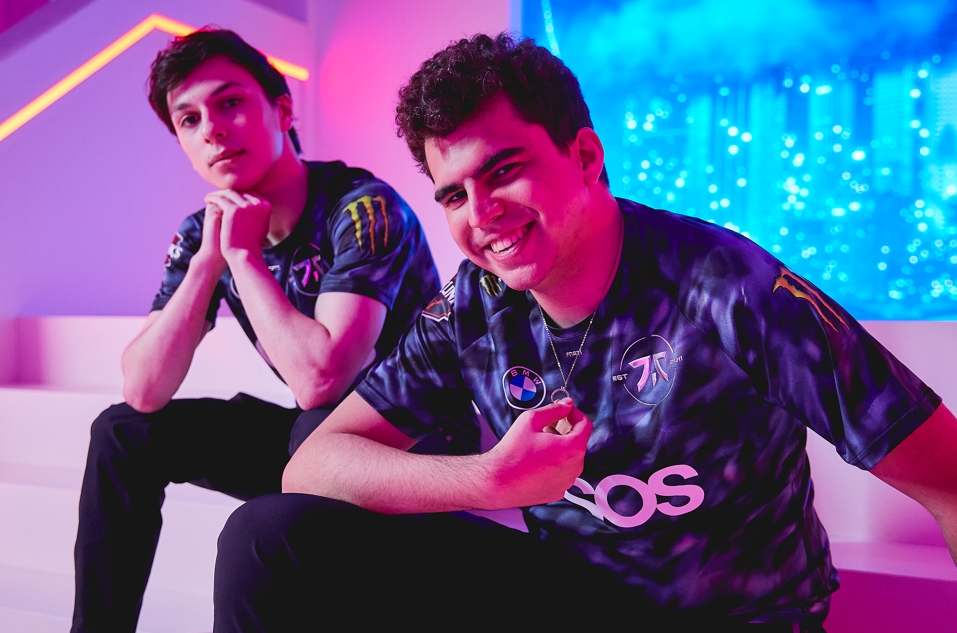 FNC新上路選手Adam(圖左)以及Bwipo。 圖:Riot Games/提供 FNC新上路選手Adam(圖左)以及Bwipo。 圖:Riot Games/提供