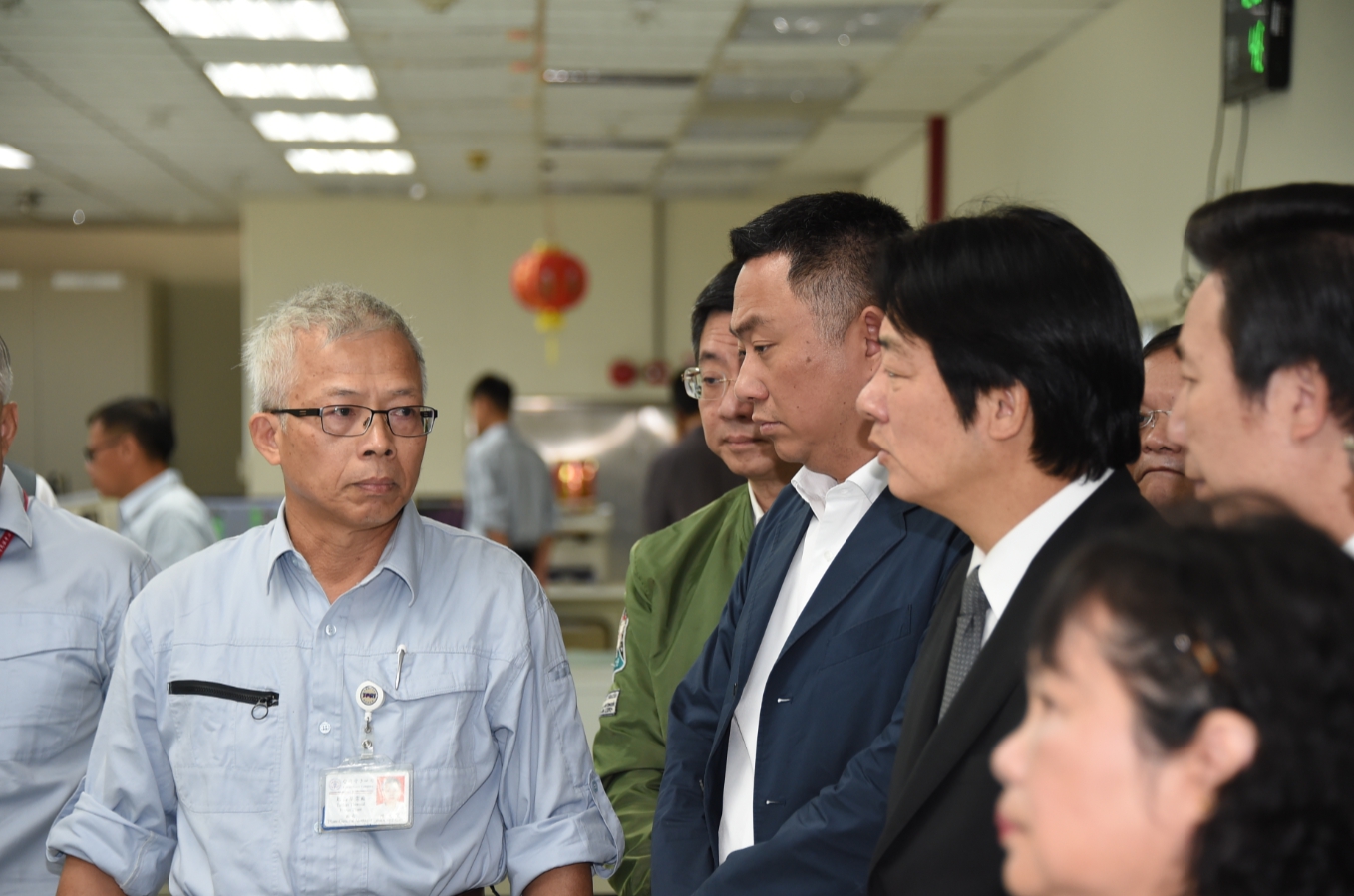 行政院長賴清德今(22)日視察金門金沙太陽光電系統。 行政院長賴清德今(22)日視察金門金沙太陽光電系統。