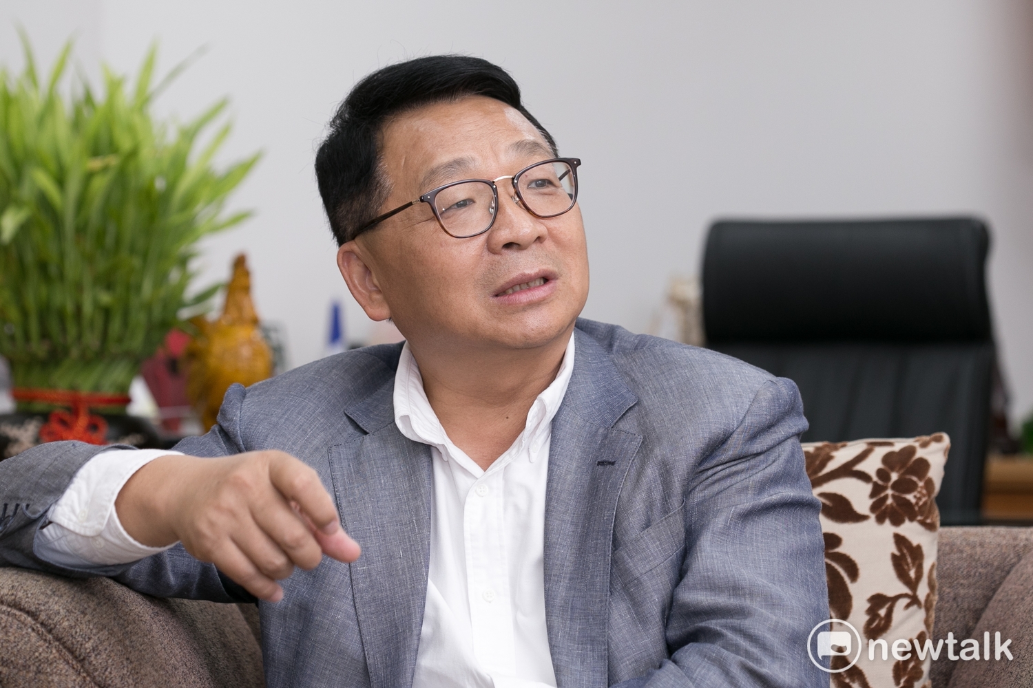 陳歐珀說,宜蘭人善良、純樸,「攻擊人家是等著落選」。 圖:李佳純/攝 陳歐珀說,宜蘭人善良、純樸,「攻擊人家是等著落選」。 圖:李佳純/攝