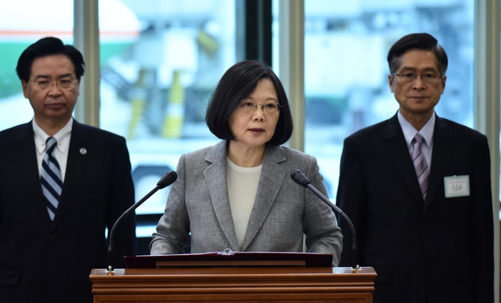 蔡英文針對本次出訪發表致詞。 圖:翻攝自總統府官方網站 蔡英文針對本次出訪發表致詞。 圖:翻攝自總統府官方網站