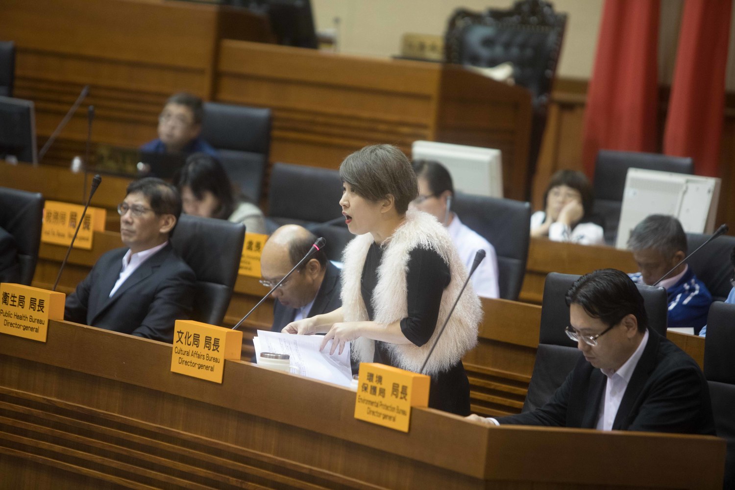 基隆市文化局長馬嫻育在市議會答詢時指出,文化局會積極努力推動並融入AR、VR技術,讓民眾身臨其境體驗。 基隆市文化局長馬嫻育在市議會答詢時指出,文化局會積極努力推動並融入AR、VR技術,讓民眾身臨其境體驗。