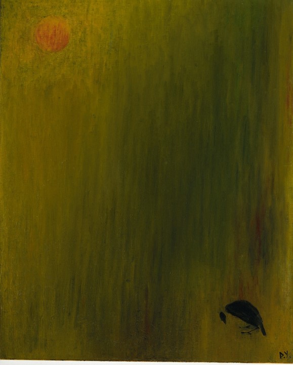 高齡109歲的國寶藝術家王攀元作品:「倦鳥」 圖:國立歷史博物館/提供 高齡109歲的國寶藝術家王攀元作品:「倦鳥」 圖:國立歷史博物館/提供
