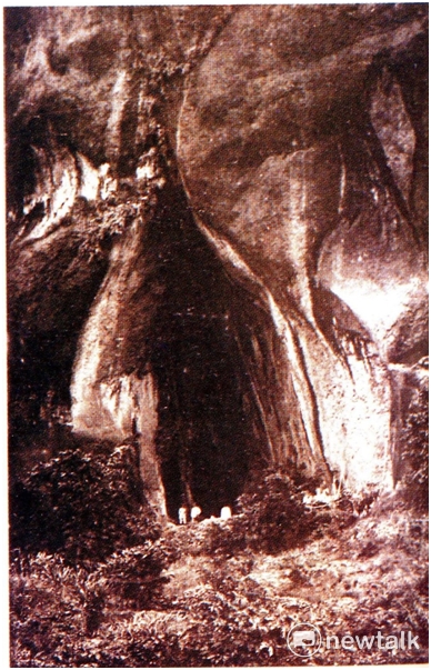 洞廟已遭拆除,考古學者在此發掘出新石器時代遺留。 圖:翻拍台東景觀鳥瞰圖 洞廟已遭拆除,考古學者在此發掘出新石器時代遺留。 圖:翻拍台東景觀鳥瞰圖