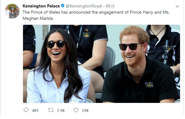 哈利王子和馬克爾本月初已經在英國倫敦訂婚,哈利王子已告知女王和其他皇室成員這項喜訊。婚禮將在2018年春季舉行,之後會陸續宣布細節。 哈利王子和馬克爾本月初已經在英國倫敦訂婚,哈利王子已告知女王和其他皇室成員這項喜訊。婚禮將在2018年春季舉行,之後會陸續宣布細節。