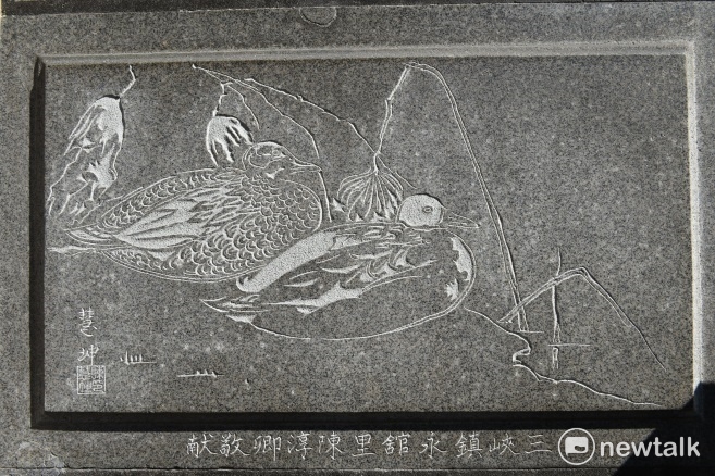 三峽祖師廟,知名藝術家陳慧坤的石雕作品。 圖:全民提報三峽祖師廟行動小組/提供 三峽祖師廟,知名藝術家陳慧坤的石雕作品。 圖:全民提報三峽祖師廟行動小組/提供