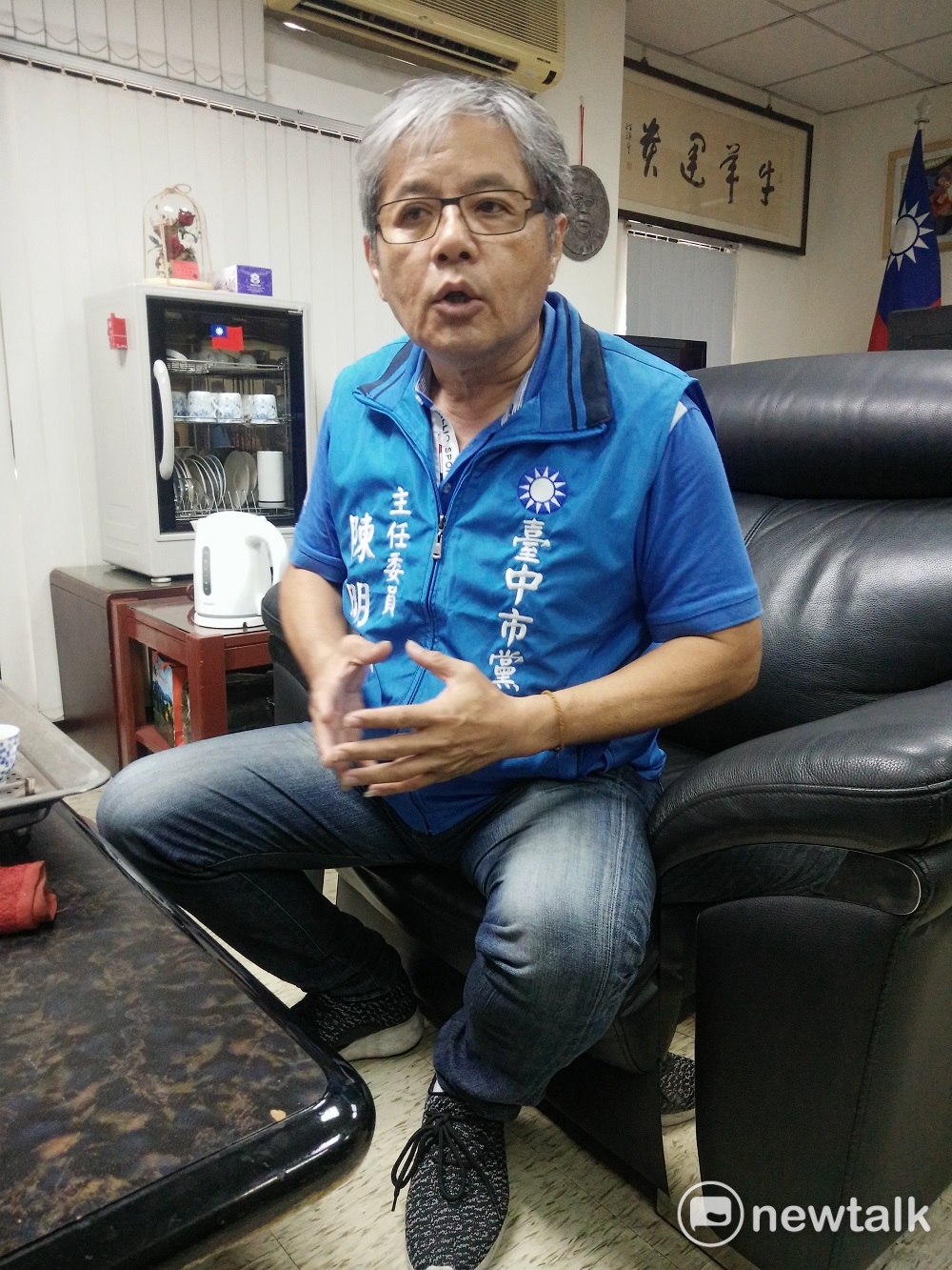 陳明振說盧秀燕與江啟臣都很優秀。
唐復年/攝 陳明振說盧秀燕與江啟臣都很優秀。
唐復年/攝