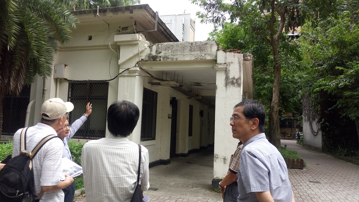 台北市文資委員會勘認定,北科大一中川堂可能是台灣現存最早大學RC建築。 台北市文資委員會勘認定,北科大一中川堂可能是台灣現存最早大學RC建築。