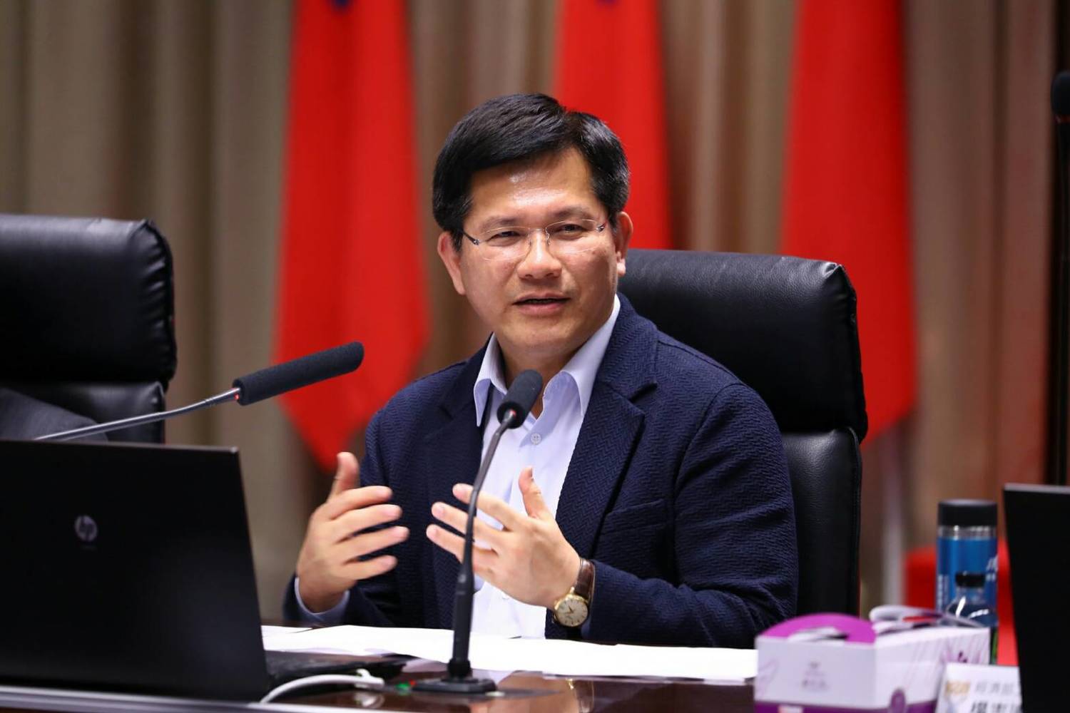 林佳龍宣布減汙新政策。 圖:台中市政府/提供 林佳龍宣布減汙新政策。 圖:台中市政府/提供