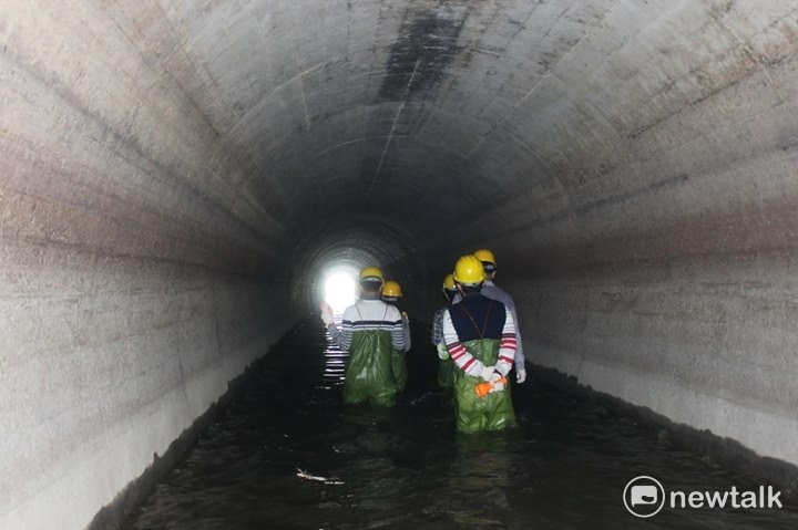 桃園大圳例行安檢維護。 圖:翻攝自花漾北水臉書 桃園大圳例行安檢維護。 圖:翻攝自花漾北水臉書