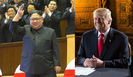 美國總統川普(右圖,翻攝川普IG)與朝鮮領導人金正恩(左圖,翻攝朝中社)堪稱死對頭,但川普有信心可以打交道。 美國總統川普(右圖,翻攝川普IG)與朝鮮領導人金正恩(左圖,翻攝朝中社)堪稱死對頭,但川普有信心可以打交道。