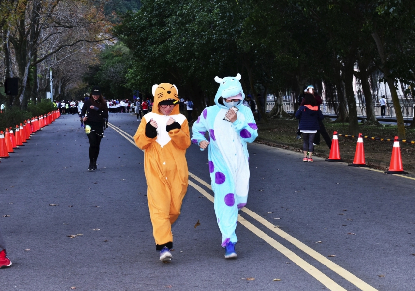 2018國家地理野生動物路跑今(14)日在石門水庫南苑熱鬧展開。 2018國家地理野生動物路跑今(14)日在石門水庫南苑熱鬧展開。