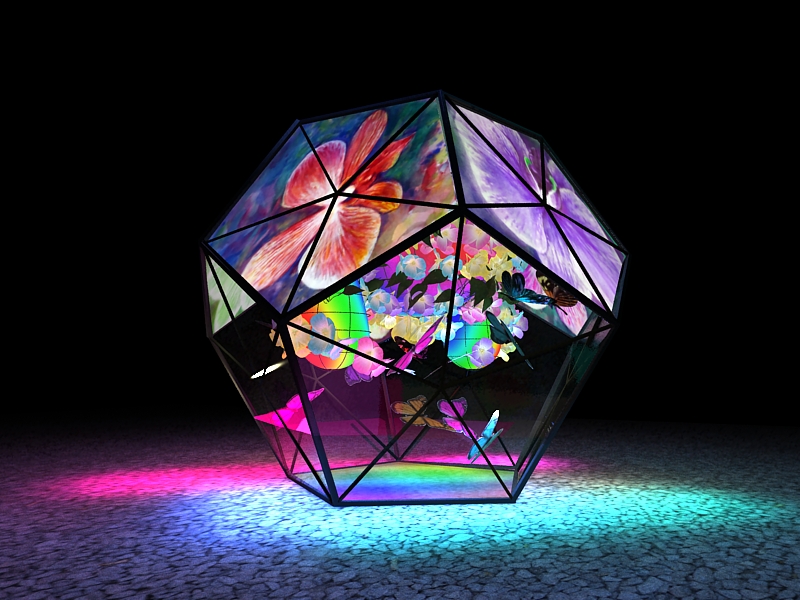 農創再生燈區設計四大主題燈組—生機盎然3D圖。 圖:嘉義縣政府/提供 農創再生燈區設計四大主題燈組—生機盎然3D圖。 圖:嘉義縣政府/提供