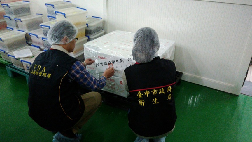 食安處稽查情況。 圖:衛生局/提供 食安處稽查情況。 圖:衛生局/提供