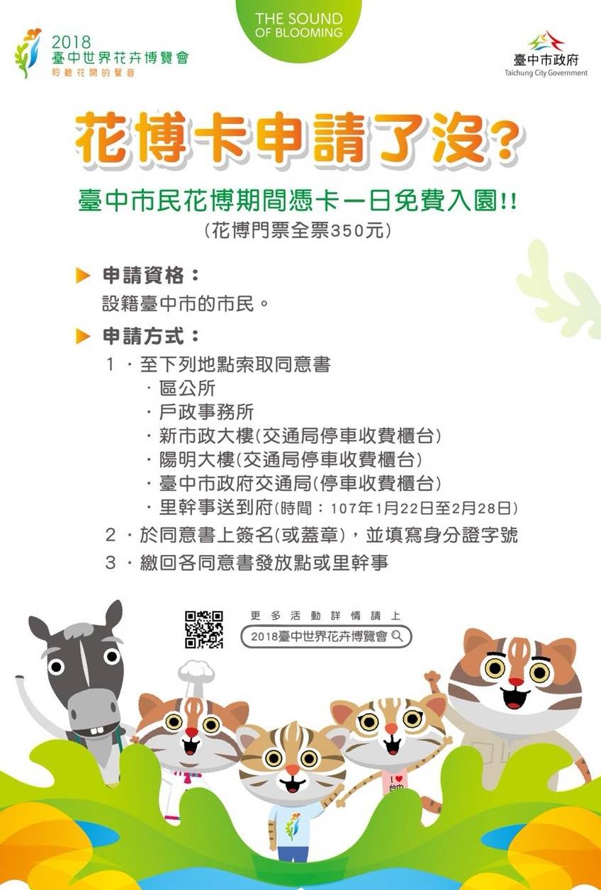 花博卡介紹。 圖:台中市政府/提供 花博卡介紹。 圖:台中市政府/提供