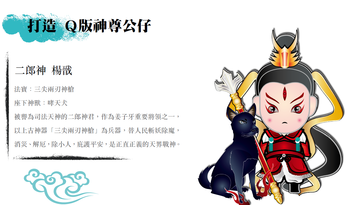 嘉義縣政府表示設計四款Q版神尊,由於深受大家喜愛的三太子、二郎神及文武財神,讓參觀朋友祈禱許願狗年旺運,財運亨通。 圖:嘉義縣政府提供 嘉義縣政府表示設計四款Q版神尊,由於深受大家喜愛的三太子、二郎神及文武財神,讓參觀朋友祈禱許願狗年旺運,財運亨通。 圖:嘉義縣政府提供
