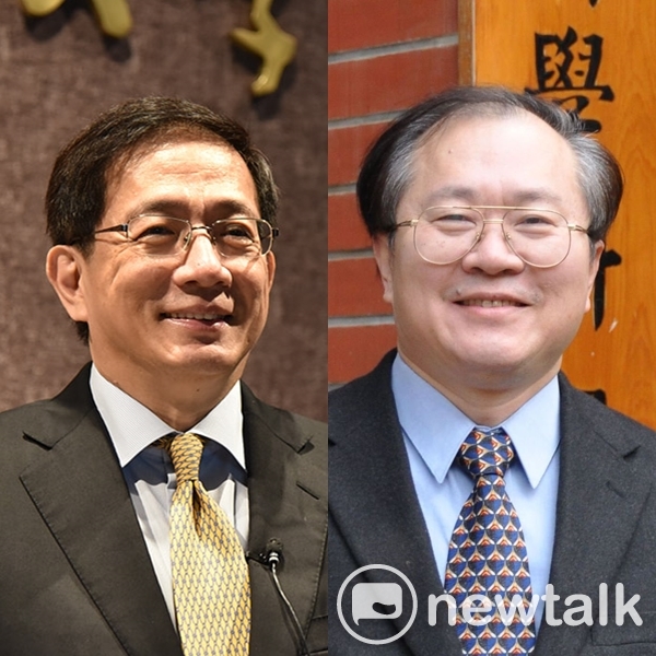 準台大校長管中閔(左)與小英姊夫劉錦添(右)共提計畫申請高教深耕計畫,但兩人的政治立場可以說是南轅北轍。 準台大校長管中閔(左)與小英姊夫劉錦添(右)共提計畫申請高教深耕計畫,但兩人的政治立場可以說是南轅北轍。