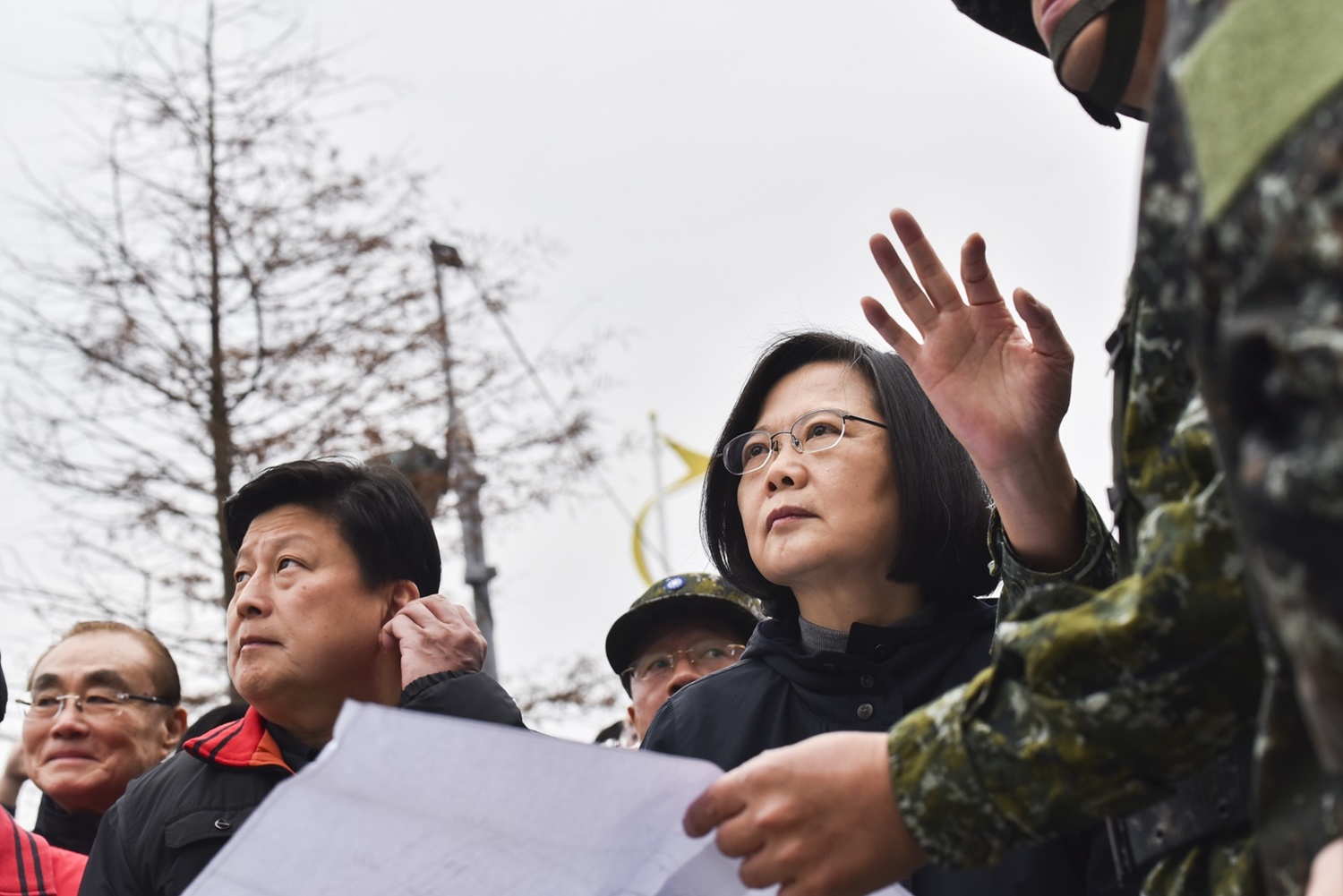 總統蔡英文7日前往花蓮視察地震災情。 圖:總統府提供 總統蔡英文7日前往花蓮視察地震災情。 圖:總統府提供