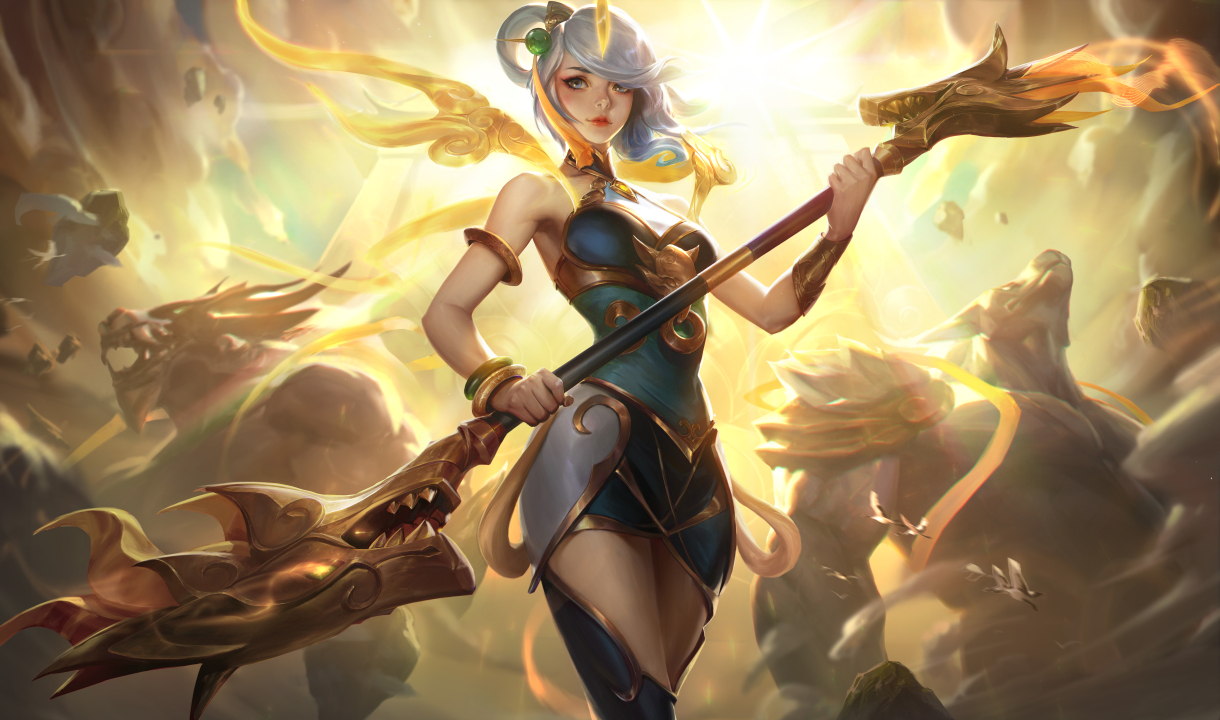 新春造型「玄天真女」拉克絲。 圖:Garena/提供 新春造型「玄天真女」拉克絲。 圖:Garena/提供