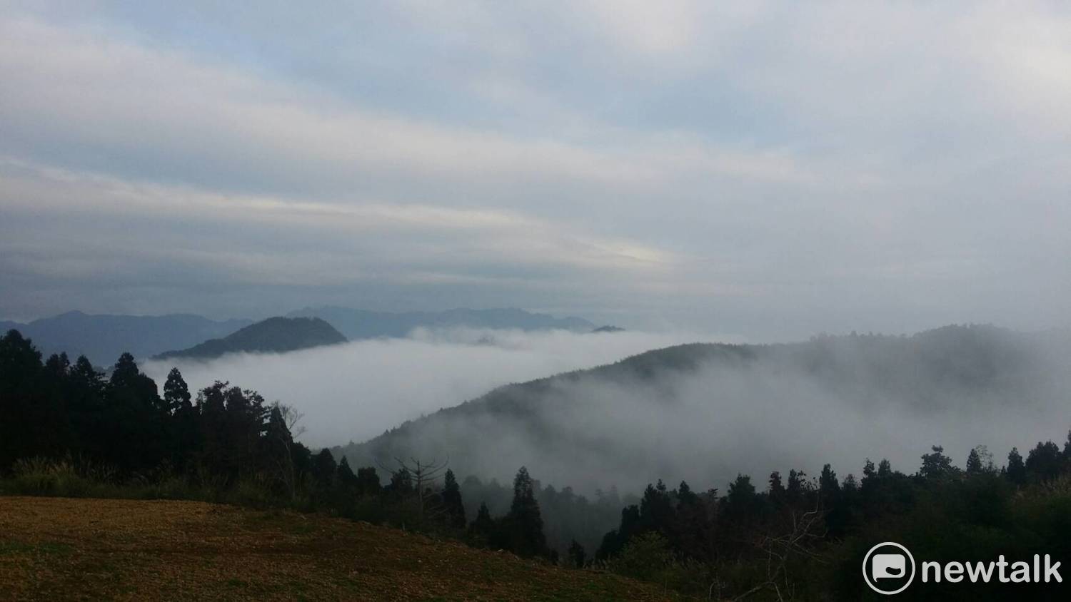 雲嶺之丘,雲海停伏在山巒之間,動、靜皆美。 圖 : 謝步智/攝 雲嶺之丘,雲海停伏在山巒之間,動、靜皆美。 圖 : 謝步智/攝