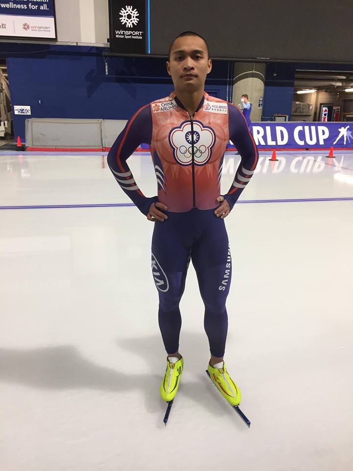 平昌冬奧競速滑冰台灣選手宋青陽 圖:翻攝自宋青陽臉書 平昌冬奧競速滑冰台灣選手宋青陽 圖:翻攝自宋青陽臉書