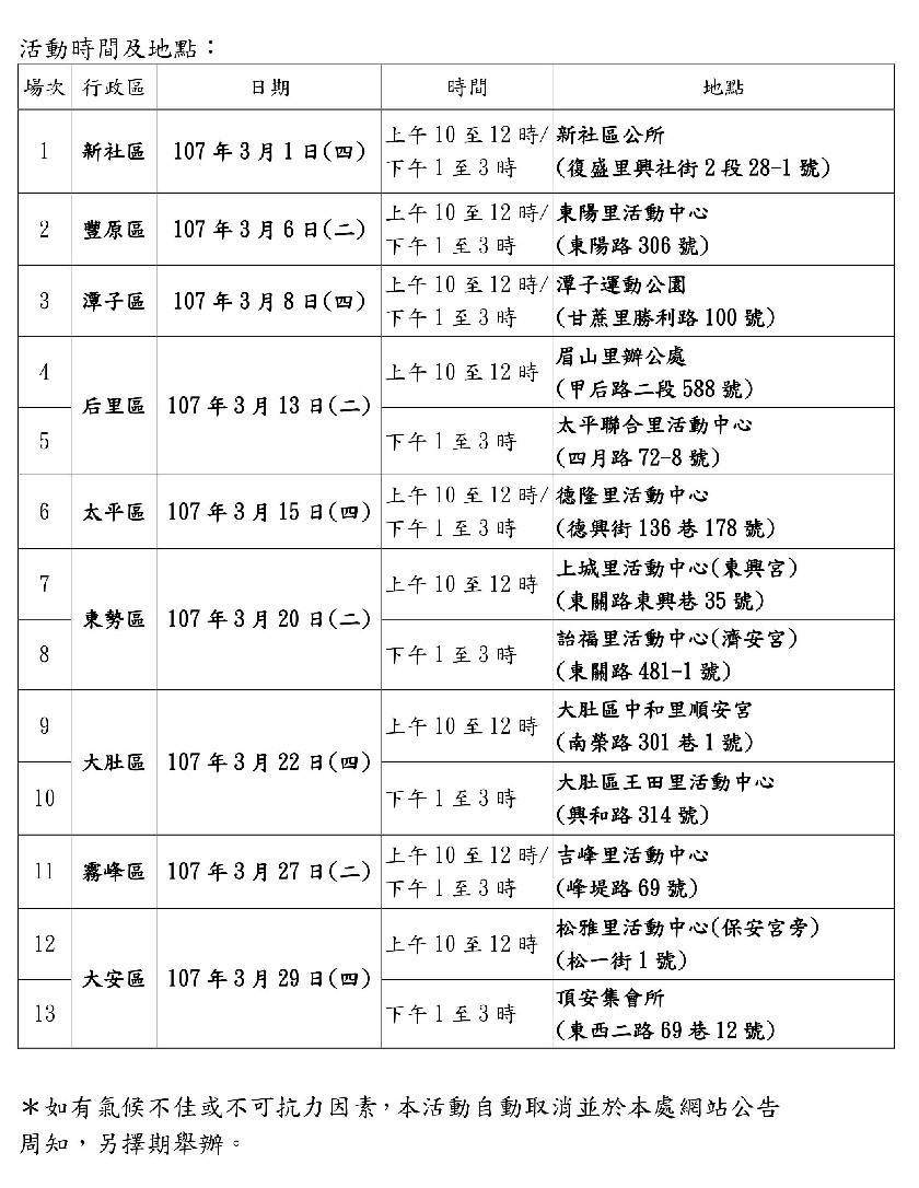 飼主們注意!帶毛孩打疫苗這幾個地點有優惠。 圖:台中市動物保護防疫處提供 飼主們注意!帶毛孩打疫苗這幾個地點有優惠。 圖:台中市動物保護防疫處提供