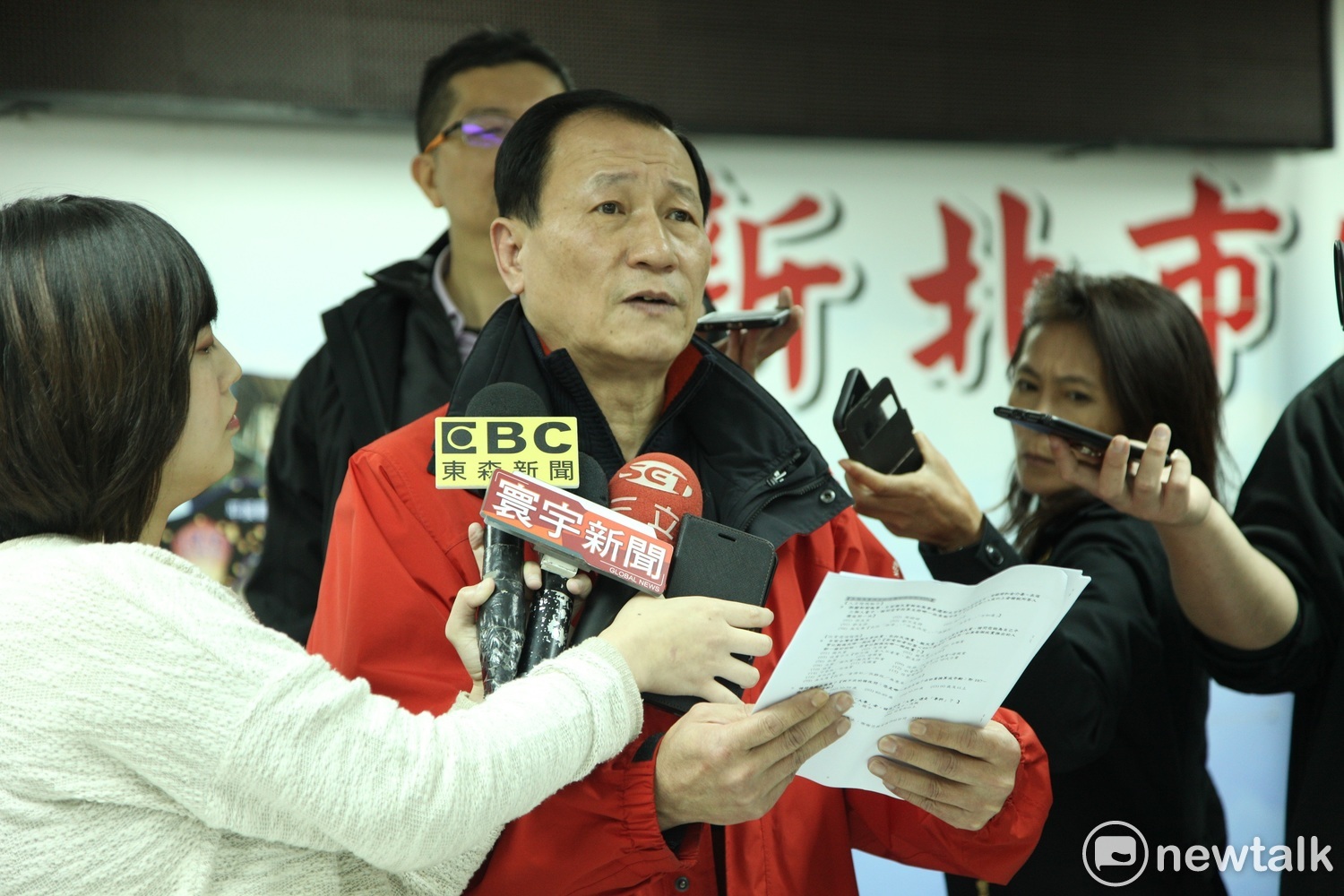 金介壽認為全民調應該包括7成的民意及3成的黨意。 圖: 林昀真/攝 金介壽認為全民調應該包括7成的民意及3成的黨意。 圖: 林昀真/攝
