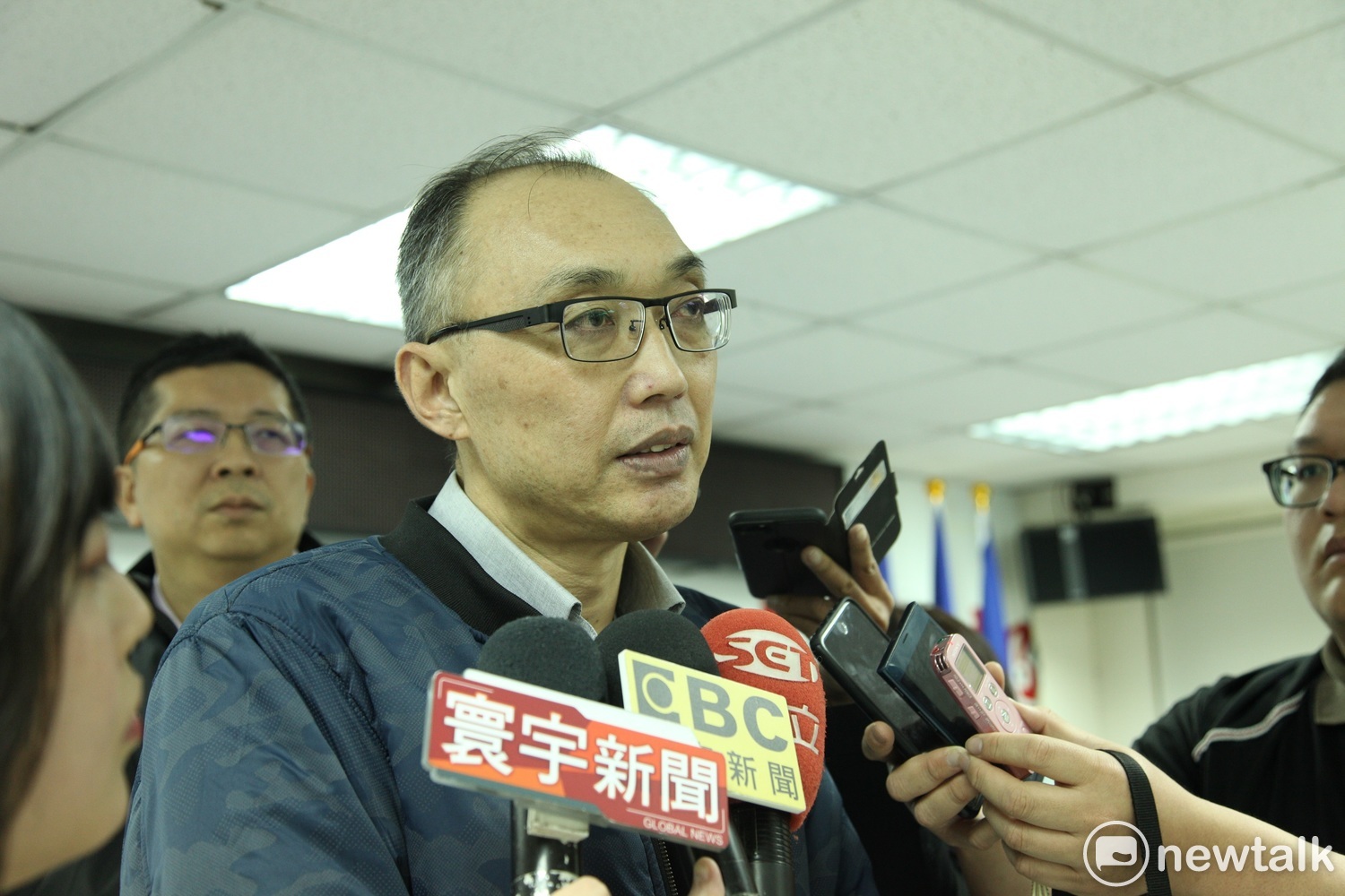 侯友宜陣營由競選辦公室主任謝政達代表協商。 圖: 林昀真/攝 侯友宜陣營由競選辦公室主任謝政達代表協商。 圖: 林昀真/攝