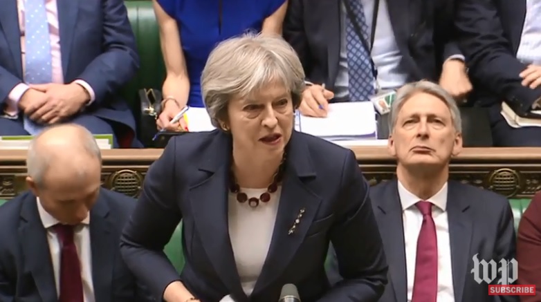 英國首相梅伊今(14)日宣布,英國將驅逐23名俄羅斯外交官。 圖:翻攝youtube 英國首相梅伊今(14)日宣布,英國將驅逐23名俄羅斯外交官。 圖:翻攝youtube