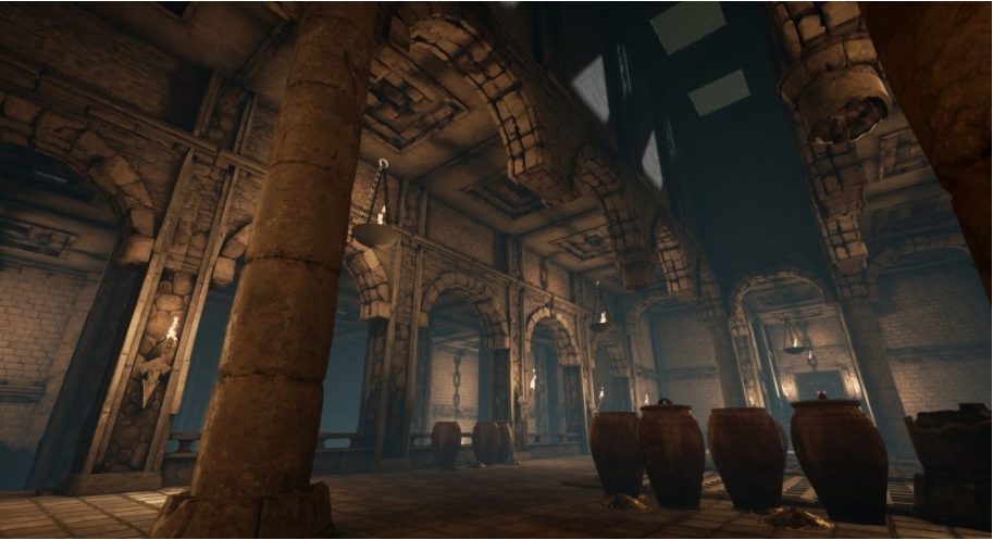 構成《一級玩家》眾多遊戲之一,名為《Gauntlet》 圖:翻攝自 HTC VIVE 構成《一級玩家》眾多遊戲之一,名為《Gauntlet》 圖:翻攝自 HTC VIVE
