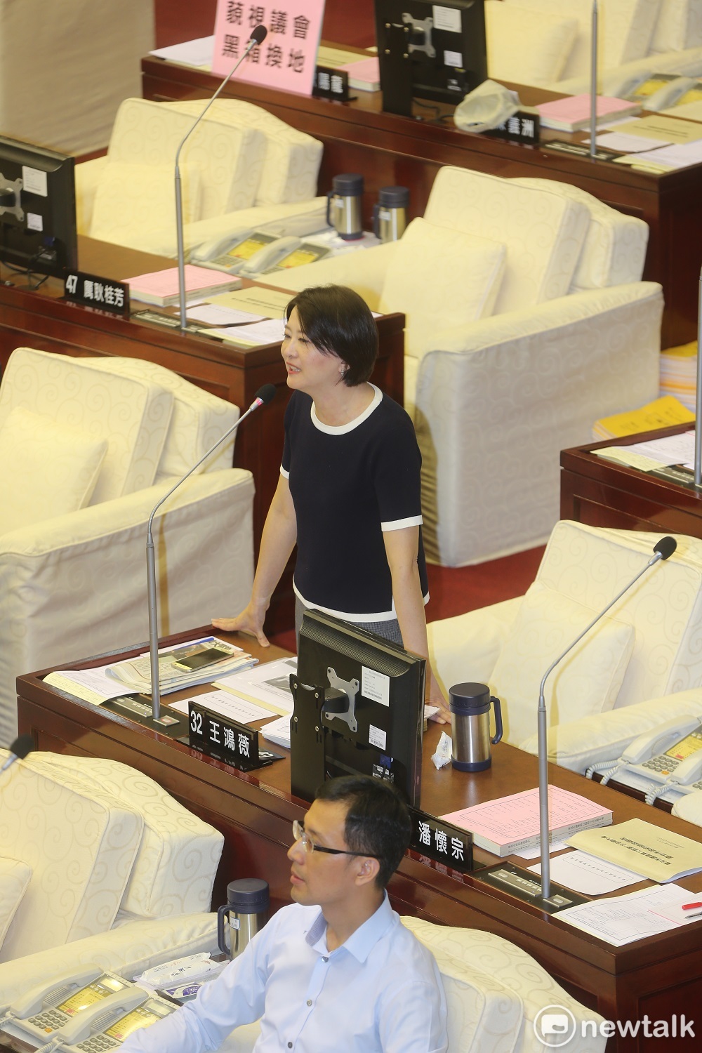 北市議員王鴻薇。 北市議員王鴻薇。
