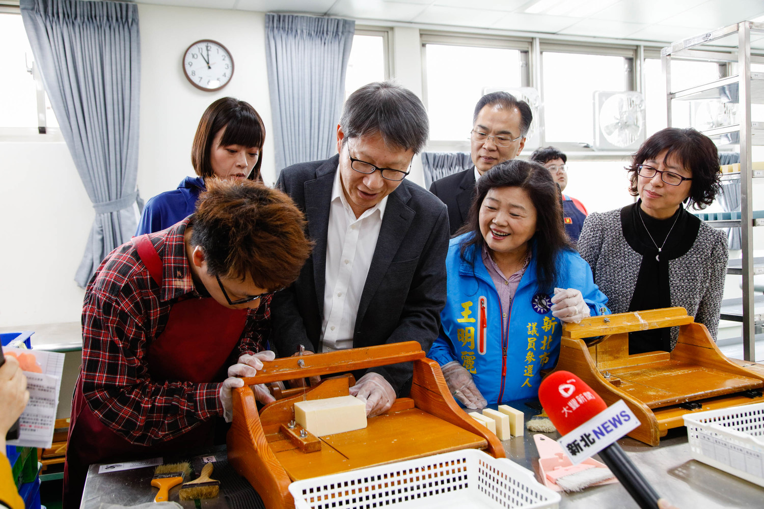 「愛盲土城、打皂幸福」來賓合影。 「愛盲土城、打皂幸福」來賓合影。