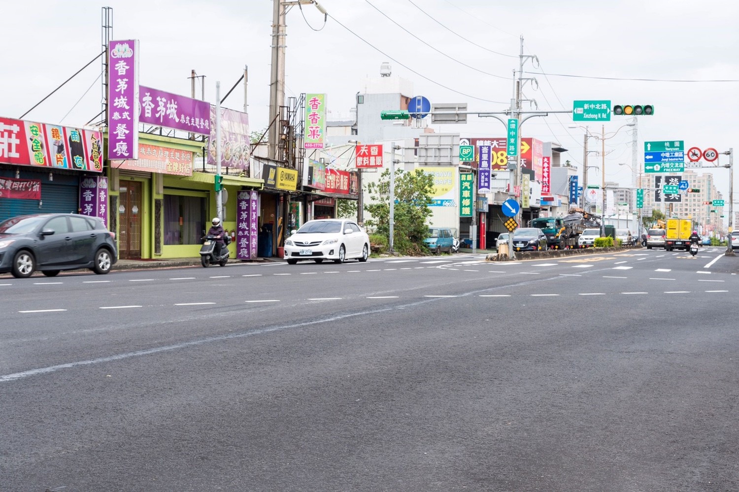中壢環中東路過去曾網路票選為桃園爛路王,今改善工程完工後,一年內禁挖。 圖:桃園市政府/提供 中壢環中東路過去曾網路票選為桃園爛路王,今改善工程完工後,一年內禁挖。 圖:桃園市政府/提供