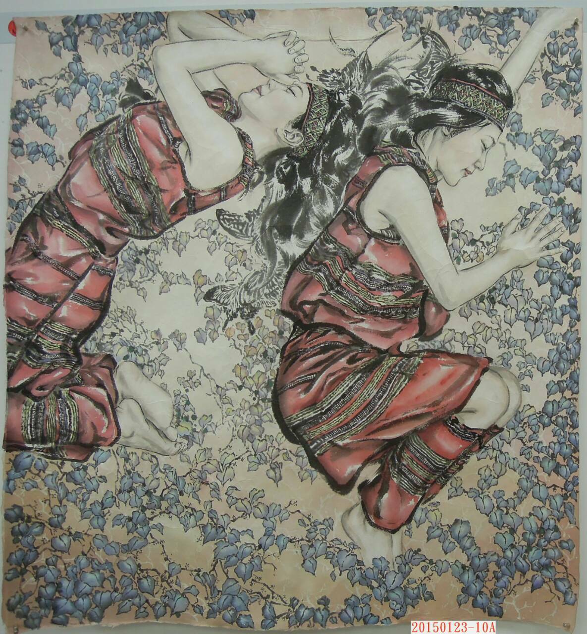 黃中泰以他漢人的觀點描繪台灣原住民文化特色,跨越了種族隔閡下的作品,更加顯得獨特細膩。 圖:桃園市文化局/提供 黃中泰以他漢人的觀點描繪台灣原住民文化特色,跨越了種族隔閡下的作品,更加顯得獨特細膩。 圖:桃園市文化局/提供