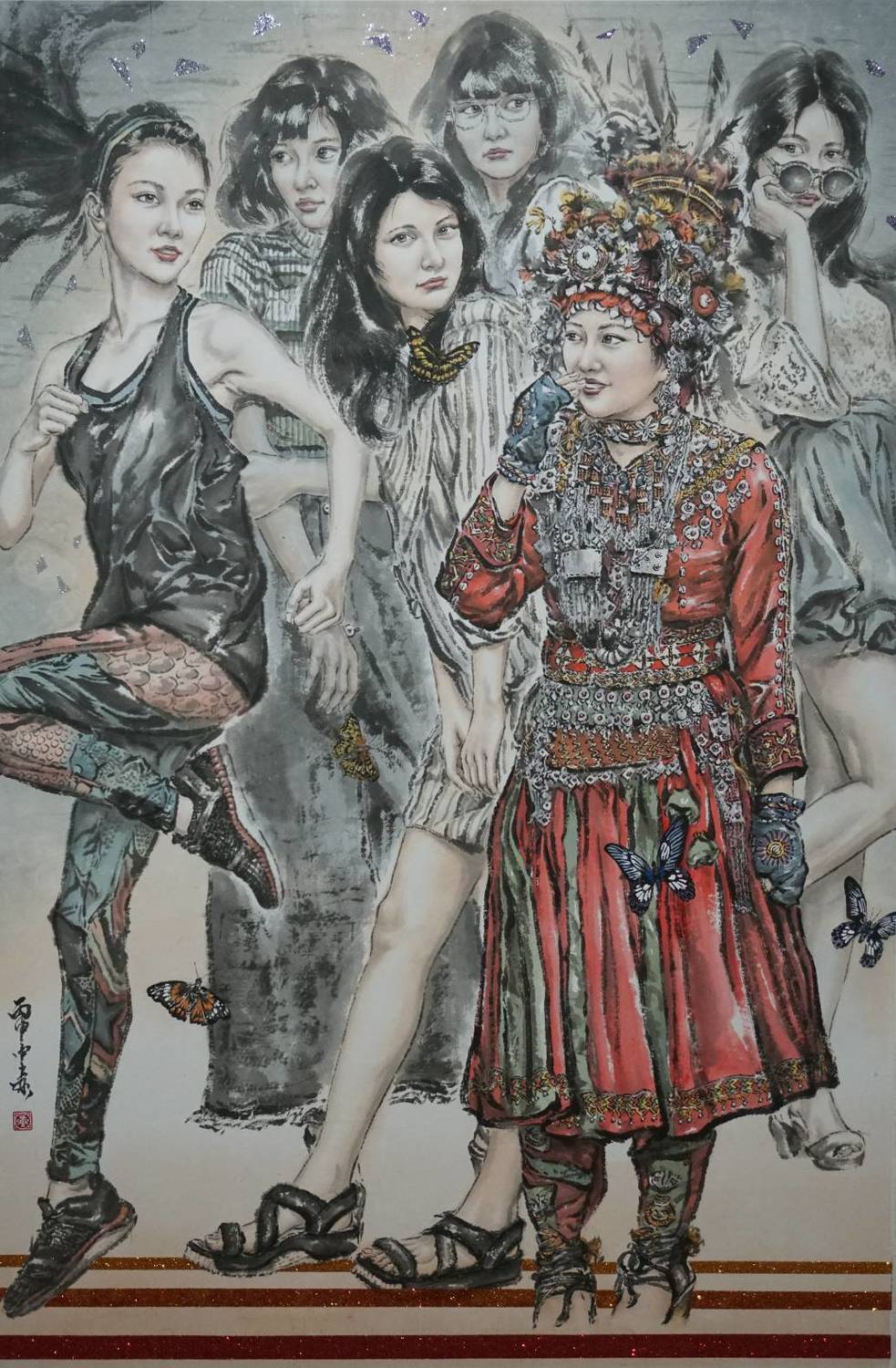 觀賞其作品中可以發現到他的細膩、浪漫以及感受到他對藝術的專注。 圖:桃園市文化局/提供 觀賞其作品中可以發現到他的細膩、浪漫以及感受到他對藝術的專注。 圖:桃園市文化局/提供