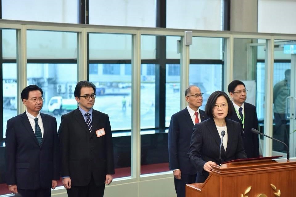 總統蔡英文17日出訪史瓦濟蘭。 總統蔡英文17日出訪史瓦濟蘭。