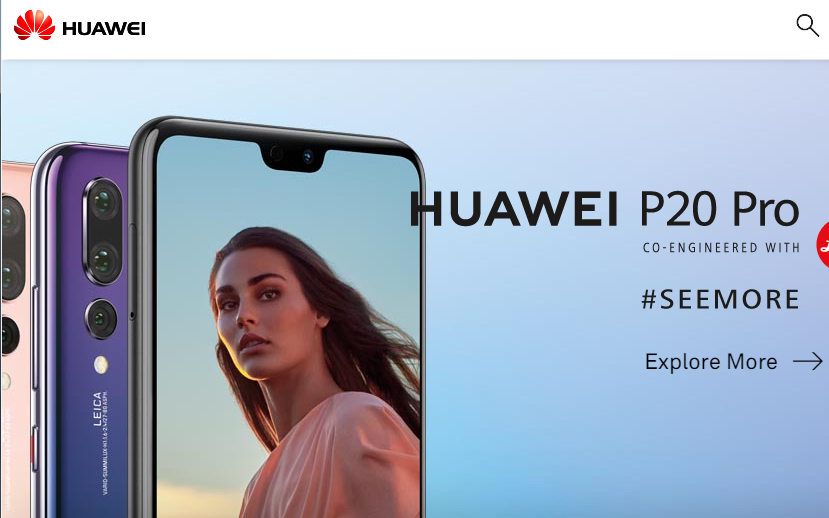 中國華為手是全球第3大智慧型手機製造商,產品很受歡迎。 圖:翻攝華為官網 中國華為手是全球第3大智慧型手機製造商,產品很受歡迎。 圖:翻攝華為官網