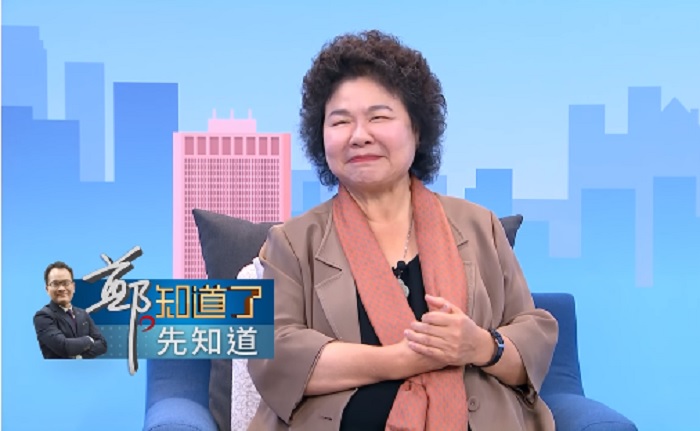 總統府秘書長陳菊接受電視政論節目「鄭.知道了」專訪。 總統府秘書長陳菊接受電視政論節目「鄭.知道了」專訪。