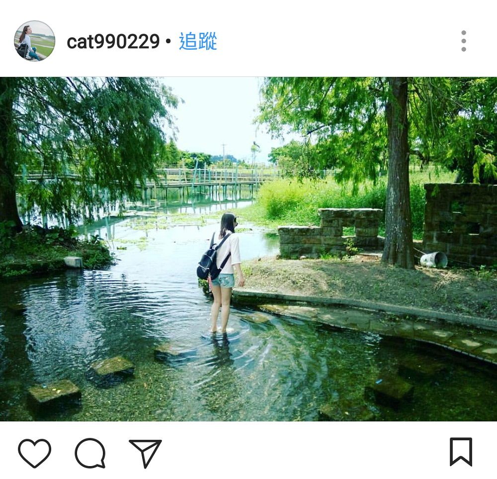 雷公埤屬於多功能型的湖畔小公園,加上員山又號稱水的故鄉,四處都有天然地下湧泉水,位在公園後有一個小河戲水區,也是當地人的冷泉秘境。 圖:翻攝自instrgram/cat990229開放權限 雷公埤屬於多功能型的湖畔小公園,加上員山又號稱水的故鄉,四處都有天然地下湧泉水,位在公園後有一個小河戲水區,也是當地人的冷泉秘境。 圖:翻攝自instrgram/cat990229開放權限
