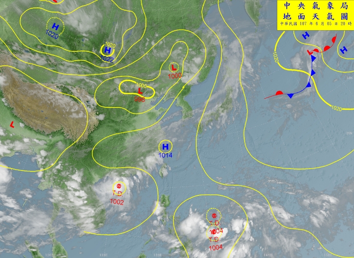 今(6日)天氣仍處於較不穩定，午後仍因旺盛對流，隨時有局部大雨發生，外出雨具仍需備用，但白天大致上為晴朗天氣，西半部最高溫預估來到36度，防曬作業也別輕忽。