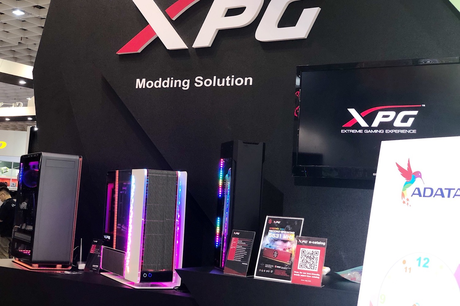 威剛旗下電競品牌 XPG ,近年來積極研發電競相關產品。 圖:陳宣如/攝 威剛旗下電競品牌 XPG ,近年來積極研發電競相關產品。 圖:陳宣如/攝
