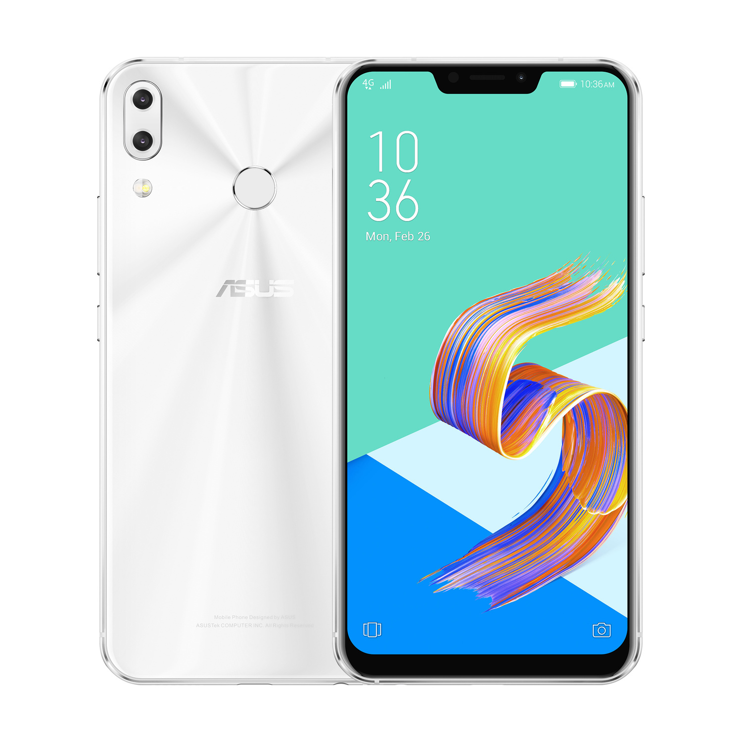 新品內建AI智慧雙鏡頭的ASUS ZenFone 5「孔劉限定版」,擁有高雅又時尚的「雪花白」新色機身。 圖:華碩公司提供 新品內建AI智慧雙鏡頭的ASUS ZenFone 5「孔劉限定版」,擁有高雅又時尚的「雪花白」新色機身。 圖:華碩公司提供