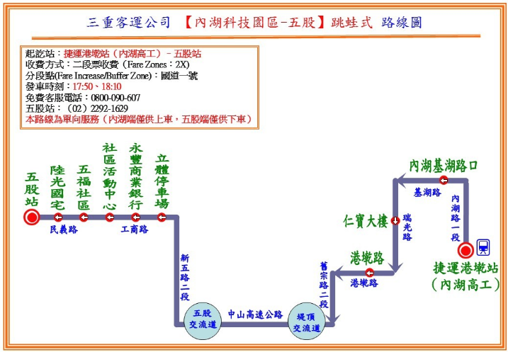 自7月2日將再增加由三重客運營運的「五股-內科」及「林口-台北長庚醫院」2條路線，目前也總共累計40條路線開放預購。